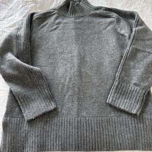 Grey mock neck sweater